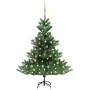 Nordmann fir Christmas tree with LEDs and green balls 180 cm by vidaXL, Christmas trees - Ref: Foro24-3077646, Price: 157,22 ...