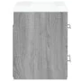 Sonoma gray plywood bathroom cabinet with sink by vidaXL, bathroom vanities - Ref: Foro24-3120180, Price: 163,33 €, Discount: %