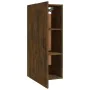 Engineered wood hanging cabinet in smoked oak, 35x34x90 cm. by vidaXL, Lockers and storage cabinets - Ref: Foro24-817453, Pri...