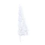 Halber Weihnachtsbaum mit Lichtern und weißen Kugeln 120 cm von vidaXL, Weihnachtsbäume - Ref: Foro24-3077657, Preis: 64,76 €...