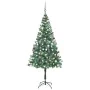 Frosted Christmas tree with lights, balls and pine cones 180 cm by vidaXL, Christmas trees - Ref: Foro24-3077700, Price: 62,9...