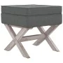 Stool with storage dark gray fabric 45x45x49 cm by vidaXL, Benches for halls and storage - Ref: Foro24-344516, Price: 65,98 €...