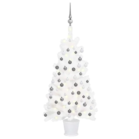 Pre-lit Christmas tree with lights and balls white 90 cm by vidaXL, Christmas trees - Ref: Foro24-3077717, Price: 69,88 €, Di...