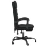 Black synthetic leather massage reclining office chair by vidaXL, Office chairs - Ref: Foro24-349727, Price: 114,48 €, Discou...