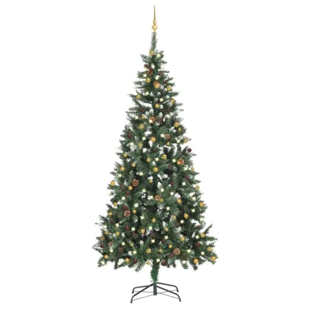 Pre-lit Christmas tree with lights and balls 210 cm by vidaXL, Christmas trees - Ref: Foro24-3077801, Price: 140,93 €, Discou...