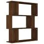 Oak brown plywood shelving/screen 80x24x96 cm by vidaXL, Bookcases and shelves - Ref: Foro24-815245, Price: 50,44 €, Discount: %