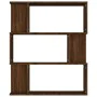 Oak brown plywood shelving/screen 80x24x96 cm by vidaXL, Bookcases and shelves - Ref: Foro24-815245, Price: 50,44 €, Discount: %