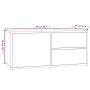 TV-Schrank aus geräuchertem Eichensperrholz, 80 x 34 x 36 cm von vidaXL, TV-Möbel - Ref: Foro24-815495, Preis: 55,38 €, Rabat...