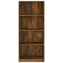 4-stufiges Regal aus geräuchertem Eichenholz, 60 x 24 x 142 cm von vidaXL, Bücherregale und Regale - Ref: Foro24-815429, Prei...