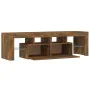 TV stand with smoked oak color LED lights 140x36.5x40 cm by vidaXL, TV Furniture - Ref: Foro24-815669, Price: 109,11 €, Disco...