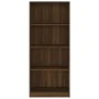 4-tier oak brown wood shelf 60x24x142 cm by vidaXL, Bookcases and shelves - Ref: Foro24-815431, Price: 71,20 €, Discount: %