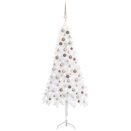 LED corner Christmas tree and white PVC balls 180 cm by vidaXL, Christmas trees - Ref: Foro24-3077959, Price: 63,23 €, Discou...