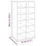 Shoe cabinet made of gray Sonoma plywood 54x34x100.5 cm by vidaXL, Shoe racks and shoe organizers - Ref: Foro24-815310, Price...