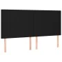 Headboards 4 units of black fabric 100x5x78/88 cm by vidaXL, Headboards and footboards - Ref: Foro24-3116076, Price: 106,30 €...