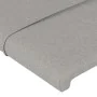 Headboards 4 units light gray fabric 72x5x78/88 cm by vidaXL, Headboards and footboards - Ref: Foro24-3116330, Price: 121,01 ...