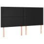 Headboards 4 units of black synthetic leather 90x5x78/88 cm by vidaXL, Headboards and footboards - Ref: Foro24-3116154, Price...