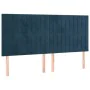 Headboards 4 units of dark blue velvet 100x5x78/88 cm by vidaXL, Headboards and footboards - Ref: Foro24-3116640, Price: 126,...