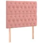 Headboards 2 units of pink velvet 100x7x78/88 cm by vidaXL, Headboards and footboards - Ref: Foro24-3116715, Price: 86,68 €, ...