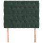 Headboards 2 units of dark green velvet 100x7x78/88 cm by vidaXL, Headboards and footboards - Ref: Foro24-3116713, Price: 86,...