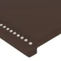 Brown synthetic leather headboard 203x23x78/88 cm by vidaXL, Headboards and footboards - Ref: Foro24-3117115, Price: 74,57 €,...