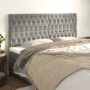 Headboards 4 units of light gray velvet 90x7x78/88 cm by vidaXL, Headboards and footboards - Ref: Foro24-3116728, Price: 160,...