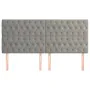 Headboards 4 units of light gray velvet 90x7x78/88 cm by vidaXL, Headboards and footboards - Ref: Foro24-3116728, Price: 160,...