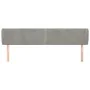 Light gray velvet headboard 203x23x78/88 cm by vidaXL, Headboards and footboards - Ref: Foro24-3117070, Price: 67,59 €, Disco...