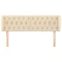 Cream fabric headboard 163x23x78/88 cm by vidaXL, Headboards and footboards - Ref: Foro24-3117491, Price: 92,43 €, Discount: %