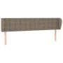 Taupe gray fabric headboard 183x23x78/88 cm by vidaXL, Headboards and footboards - Ref: Foro24-3117596, Price: 78,58 €, Disco...