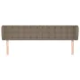 Taupe gray fabric headboard 183x23x78/88 cm by vidaXL, Headboards and footboards - Ref: Foro24-3117596, Price: 78,58 €, Disco...