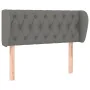 Dark gray fabric headboard 93x23x78/88 cm by vidaXL, Headboards and footboards - Ref: Foro24-3117463, Price: 64,92 €, Discoun...