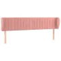 Pink velvet headboard 203x23x78/88 cm by vidaXL, Headboards and footboards - Ref: Foro24-3117453, Price: 77,45 €, Discount: %