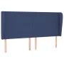 Headboard with blue fabric ears 203x23x118/128 cm by vidaXL, Headboards and footboards - Ref: Foro24-3117704, Price: 138,30 €...