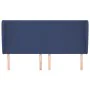 Headboard with blue fabric ears 203x23x118/128 cm by vidaXL, Headboards and footboards - Ref: Foro24-3117704, Price: 138,30 €...