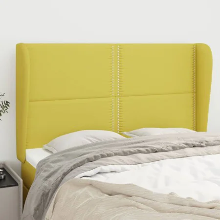 Headboard with green fabric ears 147x23x118/128 cm by vidaXL, Headboards and footboards - Ref: Foro24-3117821, Price: 91,39 €...