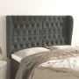 Headboard with dark gray velvet ears 163x23x118/128 cm by vidaXL, Headboards and footboards - Ref: Foro24-3118347, Price: 166...