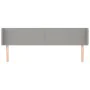 Light gray fabric headboard 203x16x78/88 cm by vidaXL, Headboards and footboards - Ref: Foro24-3118510, Price: 83,07 €, Disco...