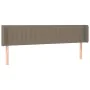 Taupe gray fabric headboard 183x16x78/88 cm by vidaXL, Headboards and footboards - Ref: Foro24-3119024, Price: 76,36 €, Disco...