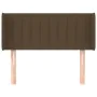 Dark brown fabric headboard 83x16x78/88 cm by vidaXL, Headboards and footboards - Ref: Foro24-3118983, Price: 50,55 €, Discou...