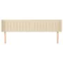 Cream fabric headboard 183x16x78/88 cm by vidaXL, Headboards and footboards - Ref: Foro24-3119025, Price: 80,02 €, Discount: %