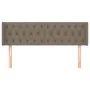 Taupe gray fabric headboard 163x16x78/88 cm by vidaXL, Headboards and footboards - Ref: Foro24-3119114, Price: 89,58 €, Disco...