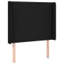 Headboard with black fabric ears 83x16x118/128 cm by vidaXL, Headboards and footboards - Ref: Foro24-3119276, Price: 75,93 €,...