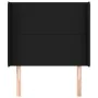 Headboard with black fabric ears 83x16x118/128 cm by vidaXL, Headboards and footboards - Ref: Foro24-3119276, Price: 75,93 €,...