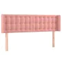 Pink velvet headboard 147x16x78/88 cm by vidaXL, Headboards and footboards - Ref: Foro24-3119255, Price: 71,90 €, Discount: %