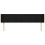 Black fabric headboard 183x16x78/88 cm by vidaXL, Headboards and footboards - Ref: Foro24-3119218, Price: 74,55 €, Discount: %