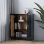 Black glossy plywood bookcase 82.5x30.5x115 cm by vidaXL, Bookcases and shelves - Ref: Foro24-802721, Price: 84,54 €, Discoun...