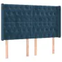 Headboard with dark blue velvet ears 163x16x118/128 cm by vidaXL, Headboards and footboards - Ref: Foro24-3119974, Price: 162...