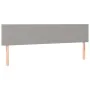 Light gray fabric headboard with LED 160x5x78/88 cm by vidaXL, Headboards and footboards - Ref: Foro24-3121338, Price: 65,07 ...