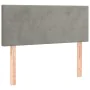 Light gray velvet headboard with LED 80x5x78/88 cm by vidaXL, Headboards and footboards - Ref: Foro24-3121362, Price: 47,55 €...