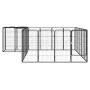 Dog cage 22 panels black powder coated steel 50x100 cm by vidaXL, Dog kennels and fences - Ref: Foro24-3115951, Price: 296,80...